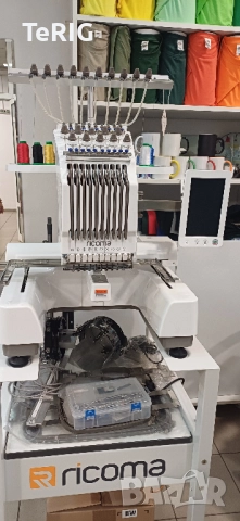 Бродировъчен автомат RICOMA EM-1010-8S - 10 конечна бродировъчна машина, снимка 4 - Друго търговско оборудване - 51826067