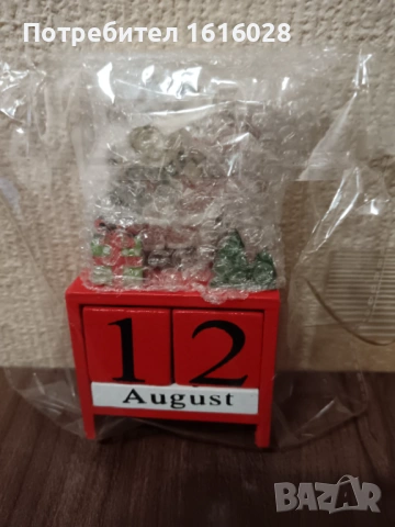 Коледен вечен дървен календар., снимка 11 - Декорация за дома - 39089688