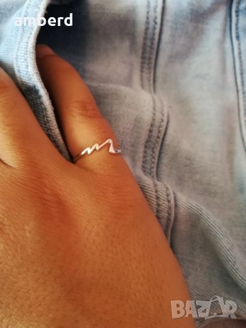 Изключително нежен сребърен пръстен - модел KR024, снимка 4 - Пръстени - 30687205