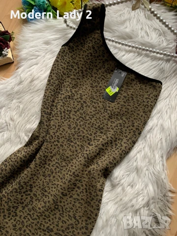 Нова зелена леопардова рокля, снимка 2 - Рокли - 50987488