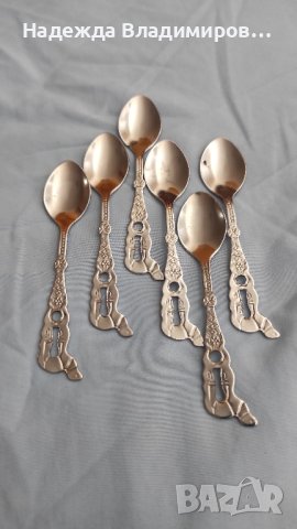 Шест лъжички за кафе , снимка 5 - Прибори за хранене, готвене и сервиране - 42335477