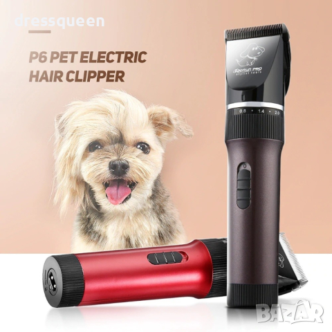 P6 Безжична машинка за подстригване на кучета и котки, снимка 9 - Други стоки за животни - 44793870