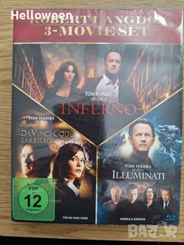 Чисто нови блу рей колекции - Rocky 1-6, Robert Langdon -3 movie и Terminator 2 Blu-Ray + 3D , снимка 7 - Blu-Ray филми - 52750373