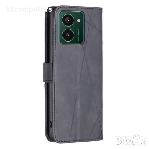 HMD Pulse PRO / Pulse / Pulse+ Rhombus Texture Magnetic Wallet Кожен Калъф и Протектор, снимка 8 - Калъфи, кейсове - 51418880