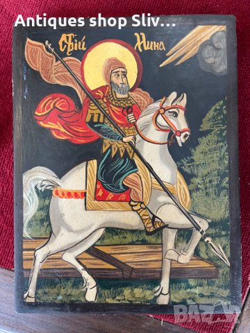 Ръчно рисувана икона на Св. Мин. №3380, снимка 2 - Антикварни и старинни предмети - 39512990