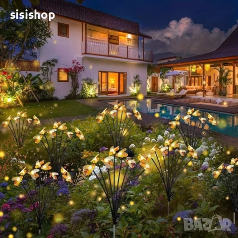 Соларни LED лампи за декорация „Пчелички“ – 10 броя в комплект, водоустойчиви 4987, снимка 10 - Декорация за дома - 54070760