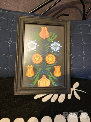 Страхотна картина рисувана върху стъкло 