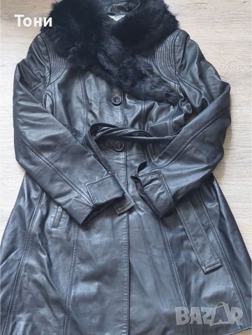 Дълго дамско яке естествена кожа , снимка 2 - Якета - 37916153