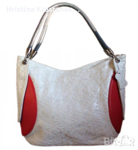 Нова дамска чанта - естествена кожа, снимка 1 - Чанти - 37522634