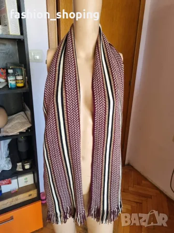 Пъстър вълнен шал, снимка 2 - Шалове - 48087419