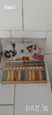 К-т десертни прибори 12 бр. от соца 