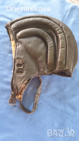 Стар авиаторски шлем, снимка 3 - Антикварни и старинни предмети - 51308846