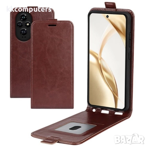 Honor 200 5G Flip2 Кожен Калъф и Скрийн Протектор, снимка 3 - Калъфи, кейсове - 52835191