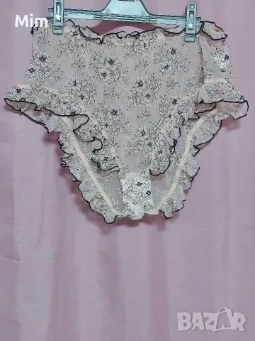 3/4XL Дантелена розова бикина за едра дама , снимка 4 - Бельо - 56014169