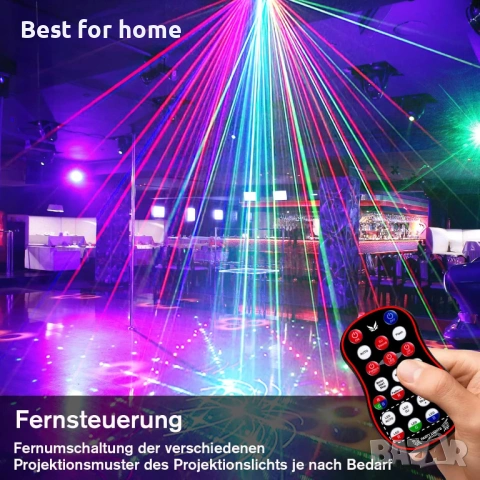 DJ диско светлина за парти, снимка 4 - Лампи за таван - 54124587