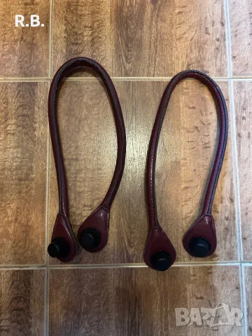 Дълги дръжки за чанта Obag, еко кожа, цвят бордо, снимка 2 - Чанти - 47350616