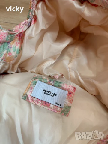 Цветен елек/грейка с флорални мотиви Reserved, размер 98, снимка 6 - Детски якета и елеци - 50643541