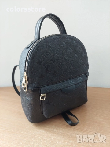 Черна раница Louis Vuitton кодSG64, снимка 4 - Раници - 40227052