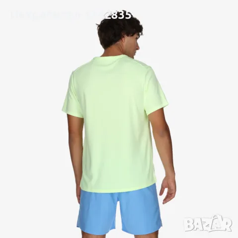 НОВА оригинална електриково зелена тениска бягане NIKE Running Dri-Fit с UV филтър размер L от САЩ, снимка 12 - Тениски - 56117116
