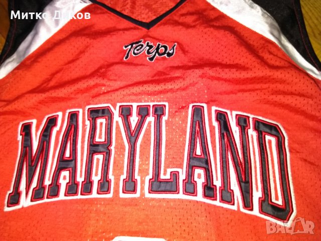 Maryland Terrapins Terps NCAA#2 тениска basketball Russell athletic размер L, снимка 4 - Спортна екипировка - 29402566