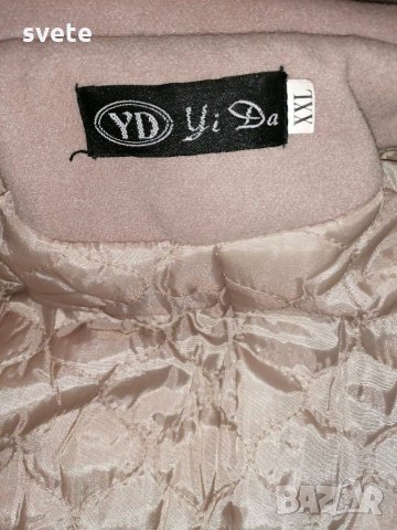 Елегантно дамско палто с подвижна яка, снимка 9 - Палта, манта - 31576732