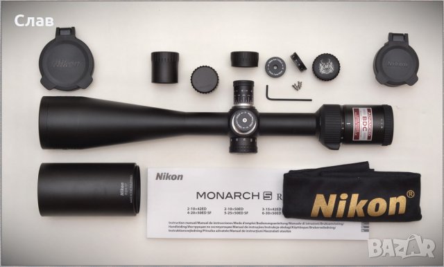 Оптика Nikon MONARCH-5 5-25x50 SF ED BDC, снимка 2 - Оборудване и аксесоари за оръжия - 30670240