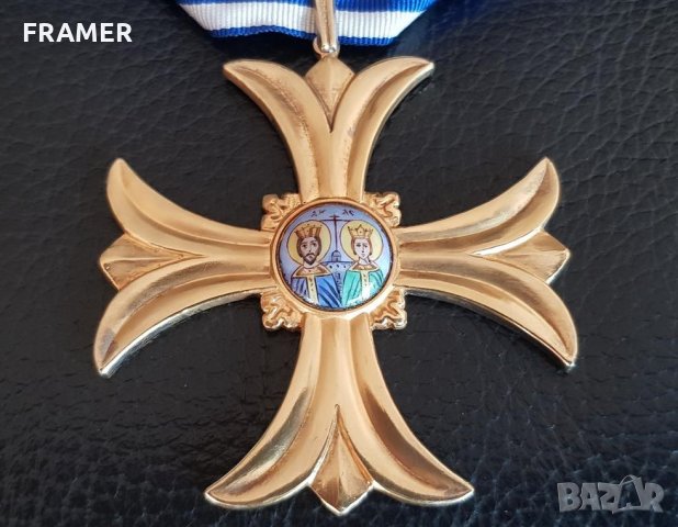 Рядък сребърен Гръцки орден медал 17 века Константин и Елена, снимка 4 - Антикварни и старинни предмети - 31459021