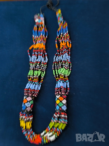 две старинни колиета от мъниста синци за народна носия