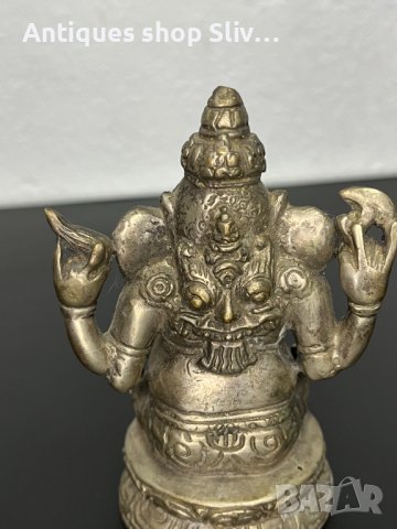 Тибетска метална фигура на Ганеша / Буда / будизъм. №5085, снимка 7 - Колекции - 44294465