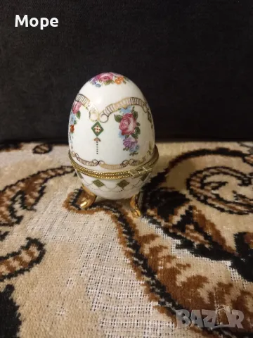 Порцеланово яйце LIMOGES, снимка 2 - Декорация за дома - 50352076