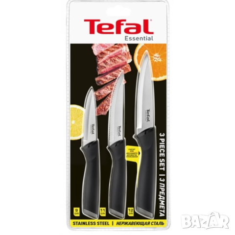 Комплект ножове Tefal Essential / сет 3 броя