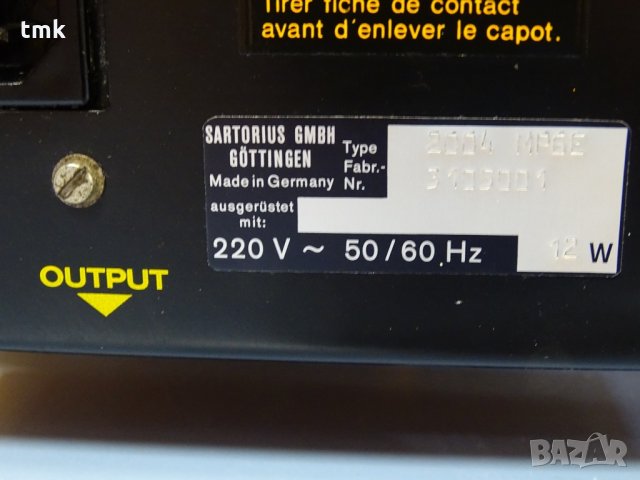 аналитична везна Sartorius 2004 МР, снимка 7 - Други машини и части - 34230537