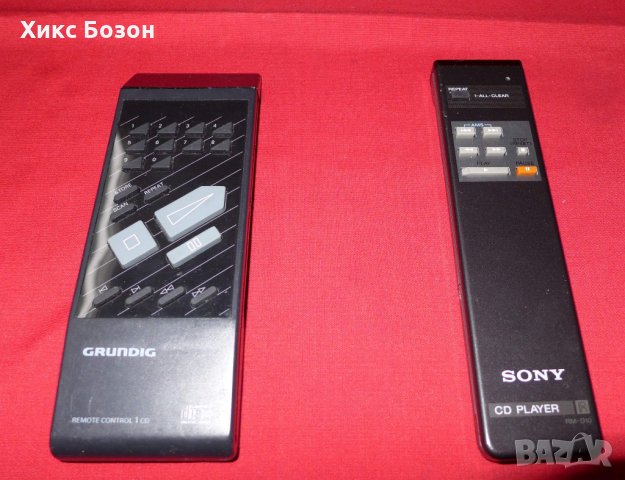 Две редки за намиране дистанционни за си-ди плейъри RC for CD   player Sony RM-D10 Grundig RC 1CD, снимка 2 - Други - 29113587