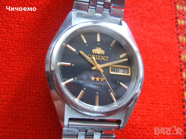 Orient Crystal 3 Stars Automatic Japan  мъжки ръчен часовник, снимка 3 - Антикварни и старинни предмети - 55924315