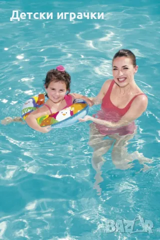 Детски надуваем пояс Bestway, 51 см, PVC, морски мотиви, Делфин, Пингвин, Русалка, снимка 6 - Надуваеми играчки - 49899817