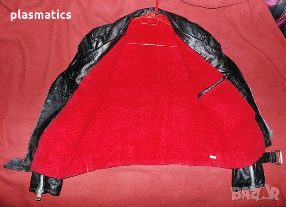 Кожено яке с подплата, снимка 3 - Якета - 30475429