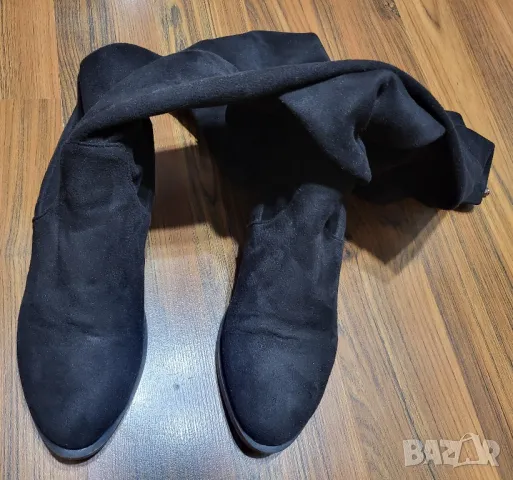 Велурени ботушки, снимка 2 - Дамски ботуши - 48567282
