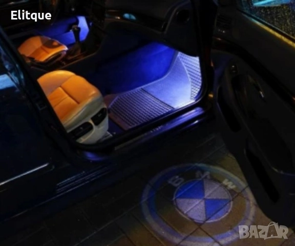 LED лого проектор за врати, 2 бр. M e r c e d e s/ B M W/ V o l k s w a g e n . Работи на батерии, снимка 7 - Други - 52902015