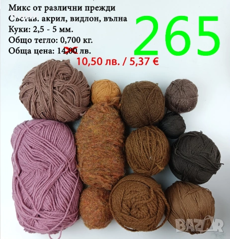 Евтини прежди в малки количества - нови и остатъци , снимка 16 - Други - 52042441