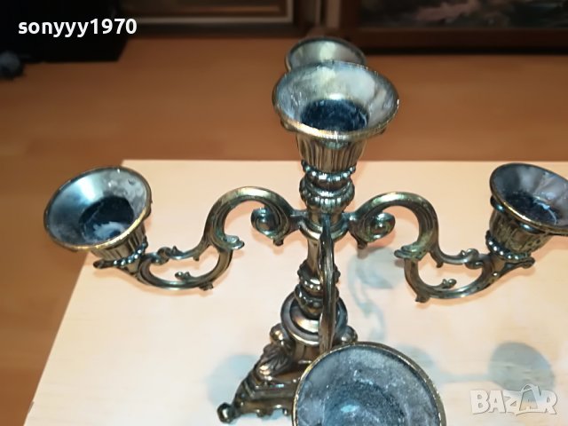 СВЕЩНИК ЗА 5 СВЕЩИ-ВНОС АНГЛИЯ 2405221449, снимка 3 - Антикварни и старинни предмети - 36861449