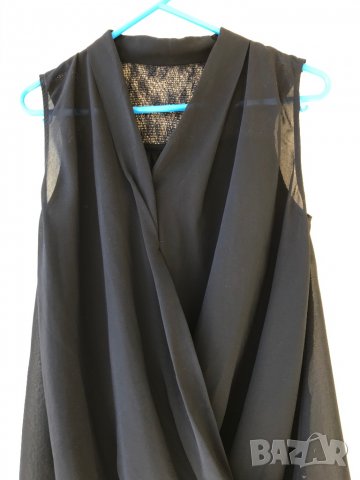 Топ туника от шифон М/Л, снимка 2 - Туники - 29993231