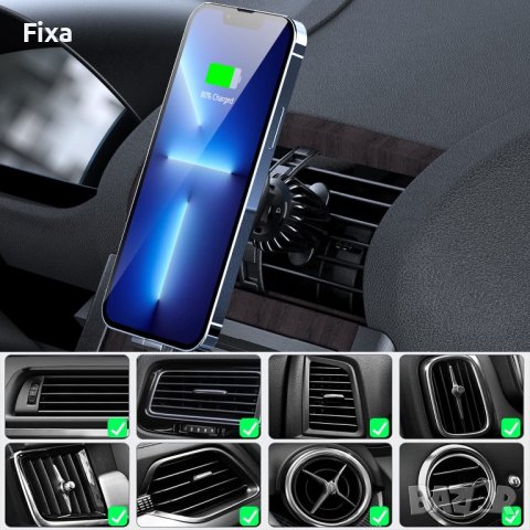 MagSafe безжично зарядно за автомобил “YLLZI”, снимка 7 - Безжични зарядни - 40130753