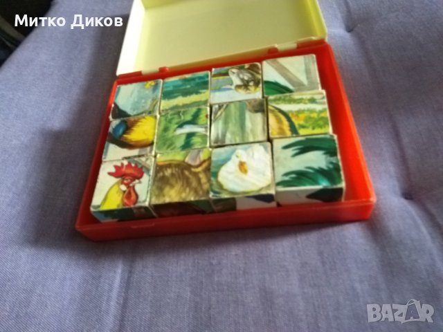 Детски пъзел 12 части 6 фигури дървен в пластмасова кутия, снимка 6 - Игри и пъзели - 44450122