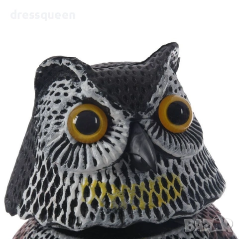 4908 Градинско плашило „Бухал“ 41 см – С движеща се глава за максимален ефект срещу вредители, снимка 2 - Други - 53906050