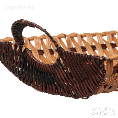 Декоративна плетена кошница , снимка 3 - Аксесоари за кухня - 40345206