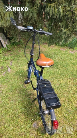Сгъваем електрически велосипед с 2 батерии, 20 инча, снимка 7 - Велосипеди - 54300246