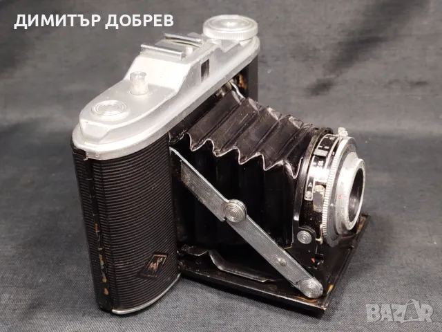 СТАР РЕТРО МЕХОВ ФОТОАПАРАТ AGFA ISOLETTE I, снимка 3 - Антикварни и старинни предмети - 48178679