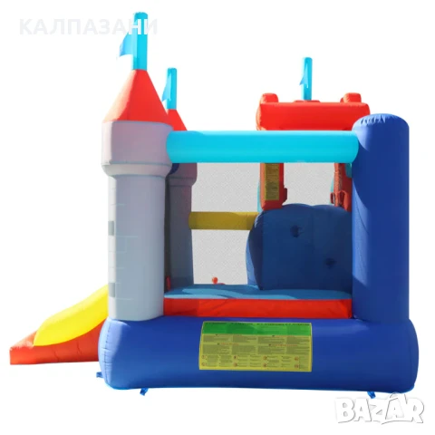 HAPPY HOP Батут замък с пързалка 400x280x265 9322, снимка 13 - Надуваеми играчки - 50447063