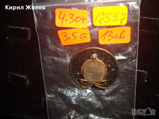РЕТРО ШАПКА с ПАНДЕЛКА БРОНЗОВА БРОШКА 17557, снимка 2 - Други - 31283230