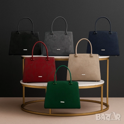 Елегантна дамска чанта с релефен дизайн – стил и практичност в едно